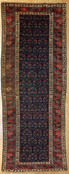 Antique Caucasian Kazak Carpet Runner R7771