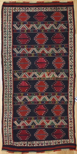 Antique Caucasian Kazak Kilim Rug R6498