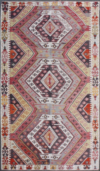 R7362 Antique Turkish Aksaray Kilim Rug