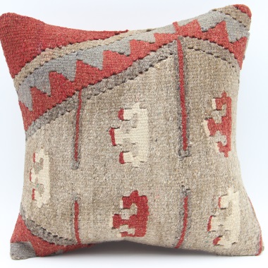 S339 Hand Woven Kilim Pillow Cover