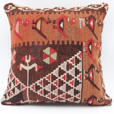 M1574 Hand Woven Turkish Kilim Cushion Cover