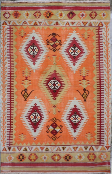 F1219 Antique Turkish Dazgiri Kilim