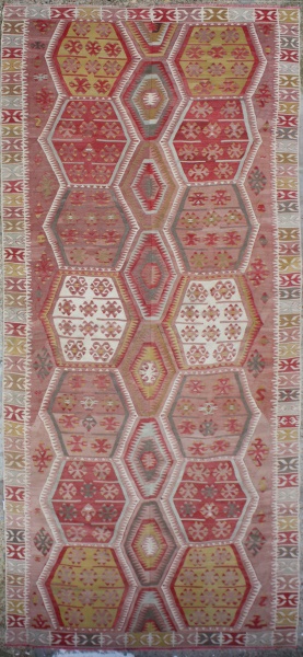 R6838 Antique Turkish Kirsehir Kilim