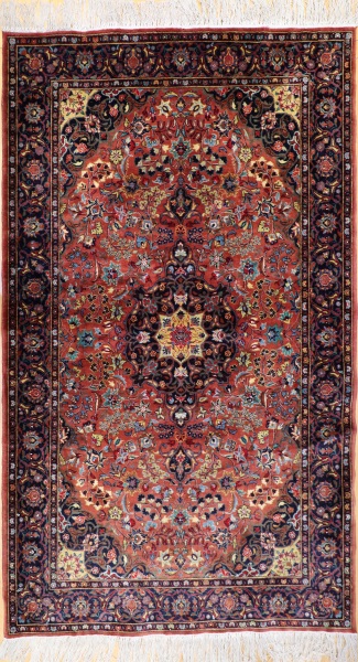 R7971 Persian Silk and Wool Tabriz Rug