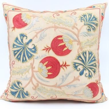 C9 Silk Suzani Cushion Pillow Cover