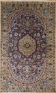 R7982 Persian Silk and Wool Nain Rug